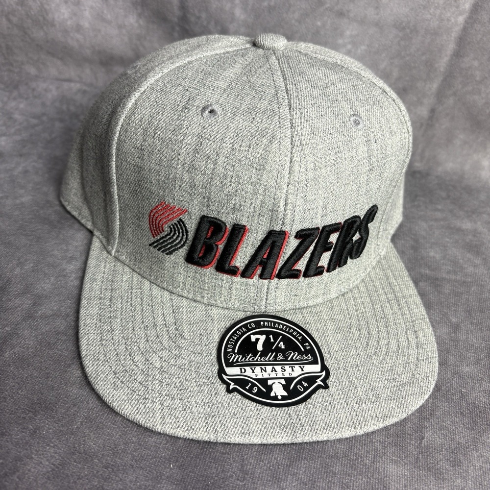 Portland Trail Blazers‎ Mitchell And Ness Hat 7 1/4 Grey Dynasty NBA NEW